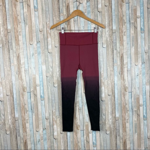 Varley S Ombre Perforated High Rise Waist Dover 7/8 Legging Tight Athletic Yoga - Picture 2 of 14